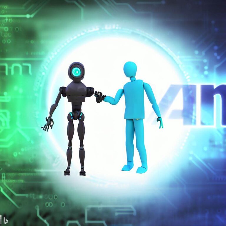 ai and human, robot and man