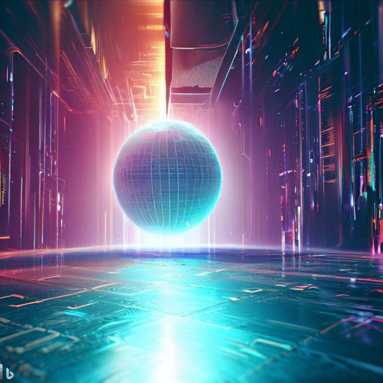 sci-fi world ball metaverse