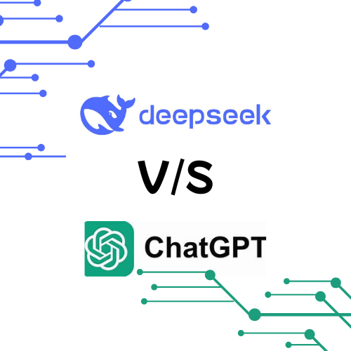 deepseek ai and chatgpt vs competion logo