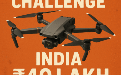 drone challenge poster, drone in the image
