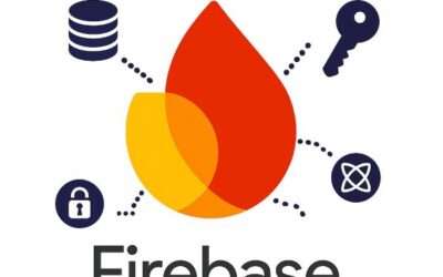firebase studio logo and tells about firebase services for feature like hosting, auth, database.