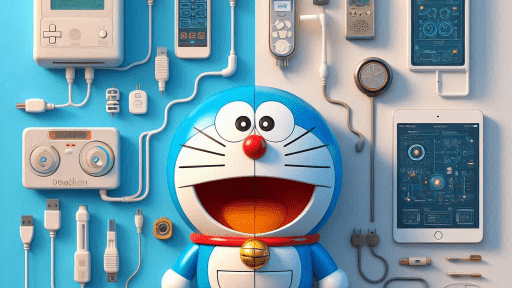 Doraemon with gadgets