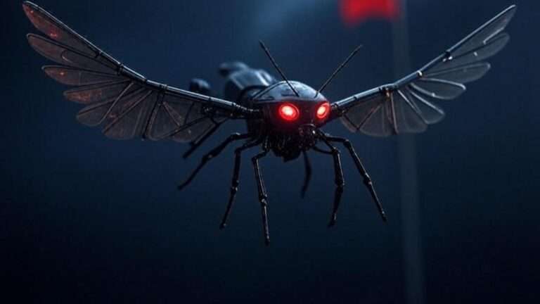 mosquito in dark background