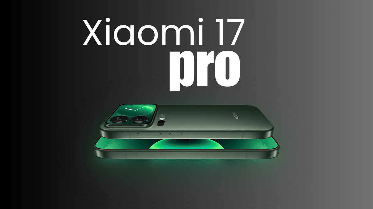 Xiaomi 17 poster image with green color Xiaomi 17 phone